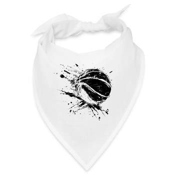 Basketball Ball - Bandana - Weiß - Vorne
