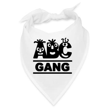 lustige ABC-GANG - Bandana - Weiß - Vorne