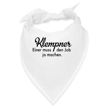Klempner - Bandana - Weiß - Vorne