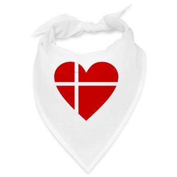 Dänemark - Bandana - Weiß - Vorne
