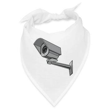 Überwachungskamera - Bandana - Weiß - Vorne