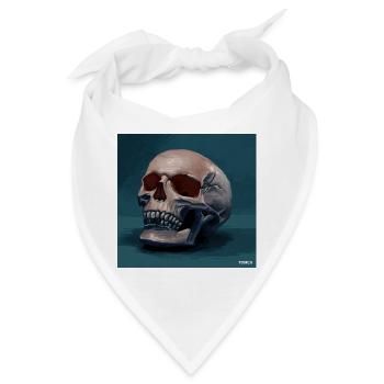 Skull - Bandana - Weiß - Vorne