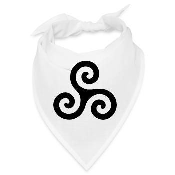 triskele - Bandana - Weiß - Vorne