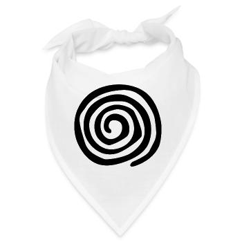Spirale - Bandana - Weiß - Vorne