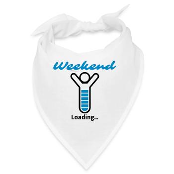 Weekend Loading... - Bandana - Weiß - Vorne