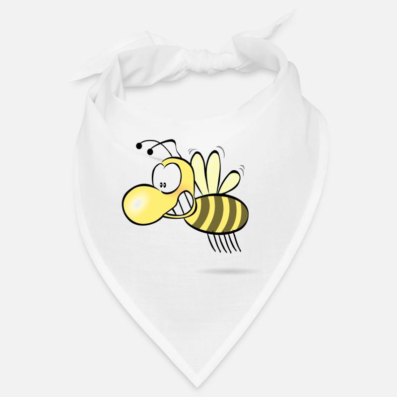 Funny bee - Bandana - white