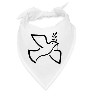 weltfrieden auf erden world peace on earth love21 - Bandana - Weiß - Vorne