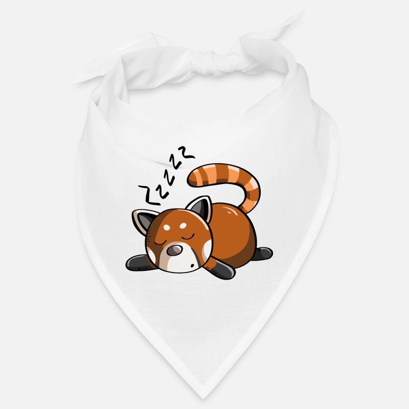 Snoring red panda panda bear is sleeping Bandana