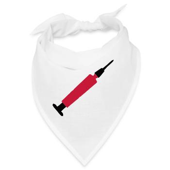 spritze - Bandana - Weiß - Vorne