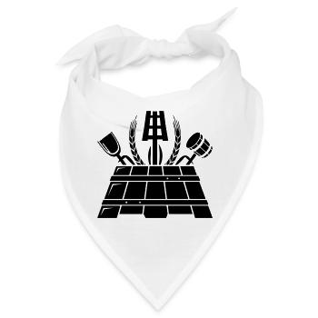 Bierbrauer Zunftzeichen - Bandana - Weiß - Vorne