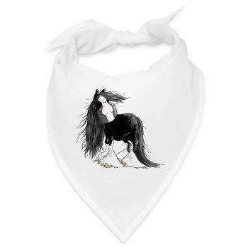 Shire Horse - Shire Horses - Kaltblut - Pferd - Bandana - Weiß - Vorne