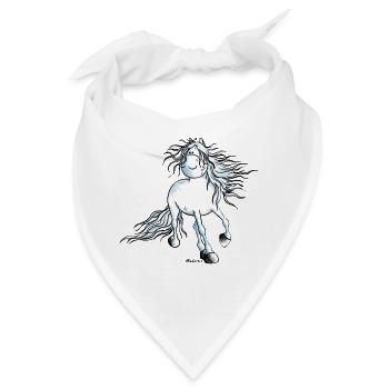 "White Beauty" - Pferd - Andalusier - Bandana - Weiß - Vorne