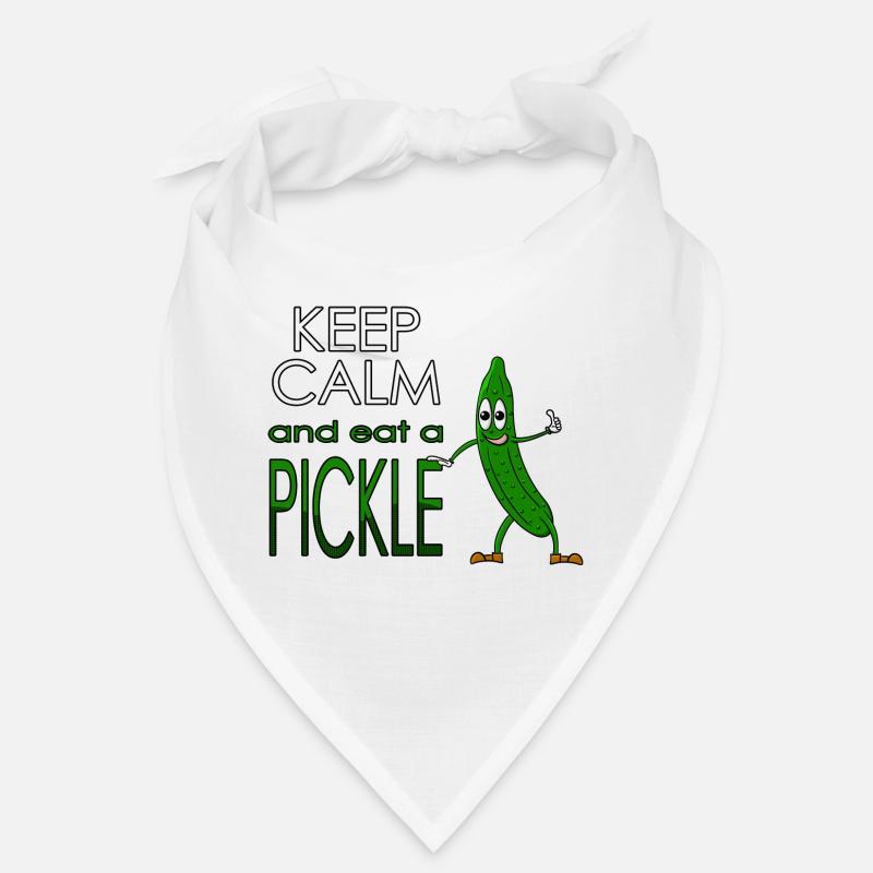 Keep calm and eat a pickle - Manger du concombre Bandana