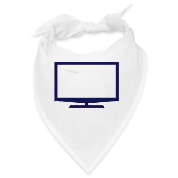 tele tv television - Bandana - Weiß - Vorne
