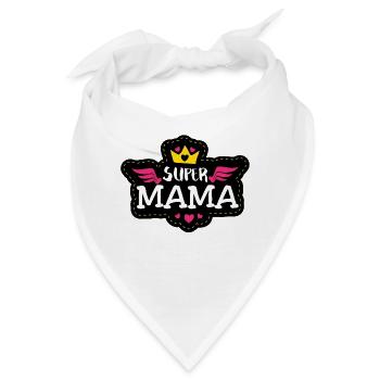 Supermama - Bandana - Weiß - Vorne