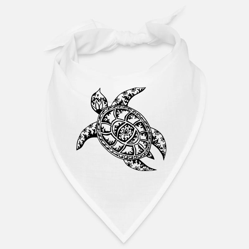 Schildkröte - Bandana - Weiß