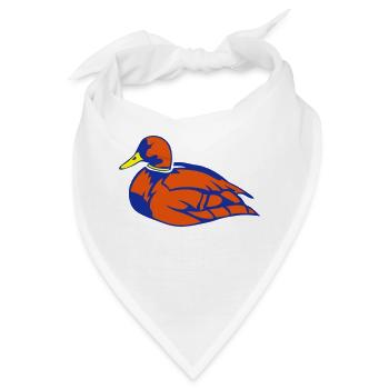 Tierische Ente fest - Bandana - Weiß - Vorne