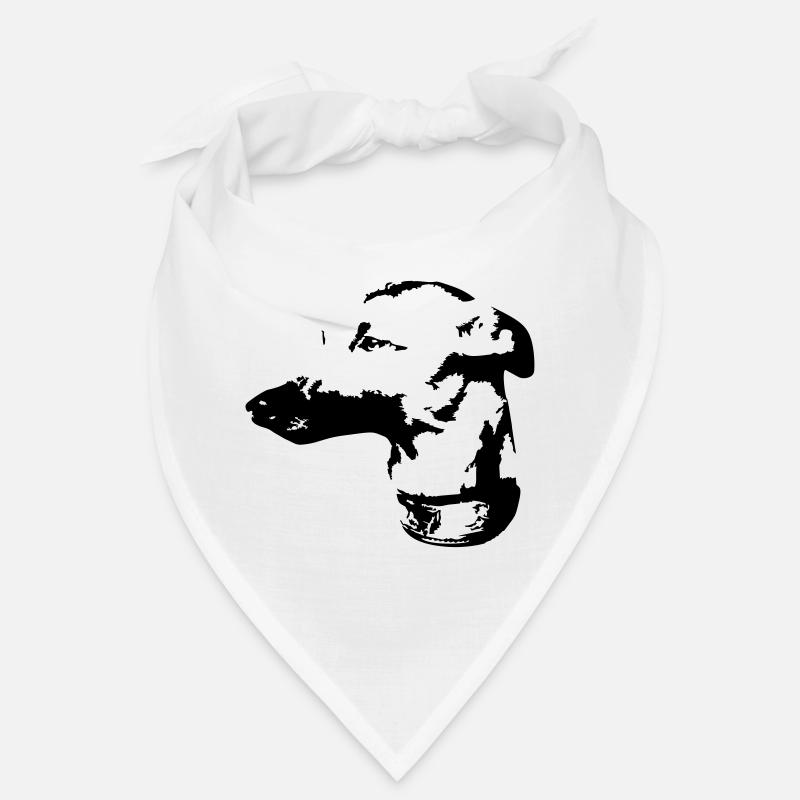 Whippet Kopf Bandana