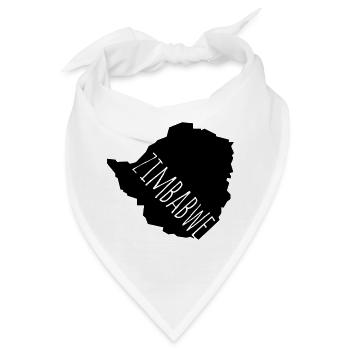 Zimbabwe - Bandana - Weiß - Vorne