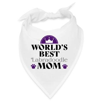 Labradoodle - Bandana - Weiß - Vorne