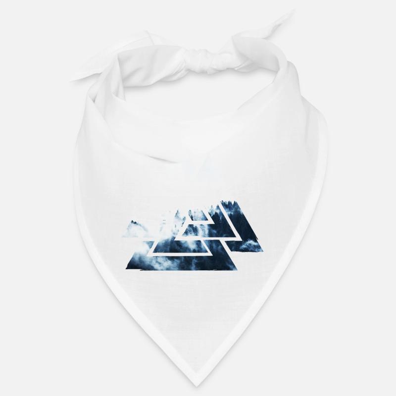 Valknut, symbole d’Odin - Avec la forêt de brouillard Bandana
