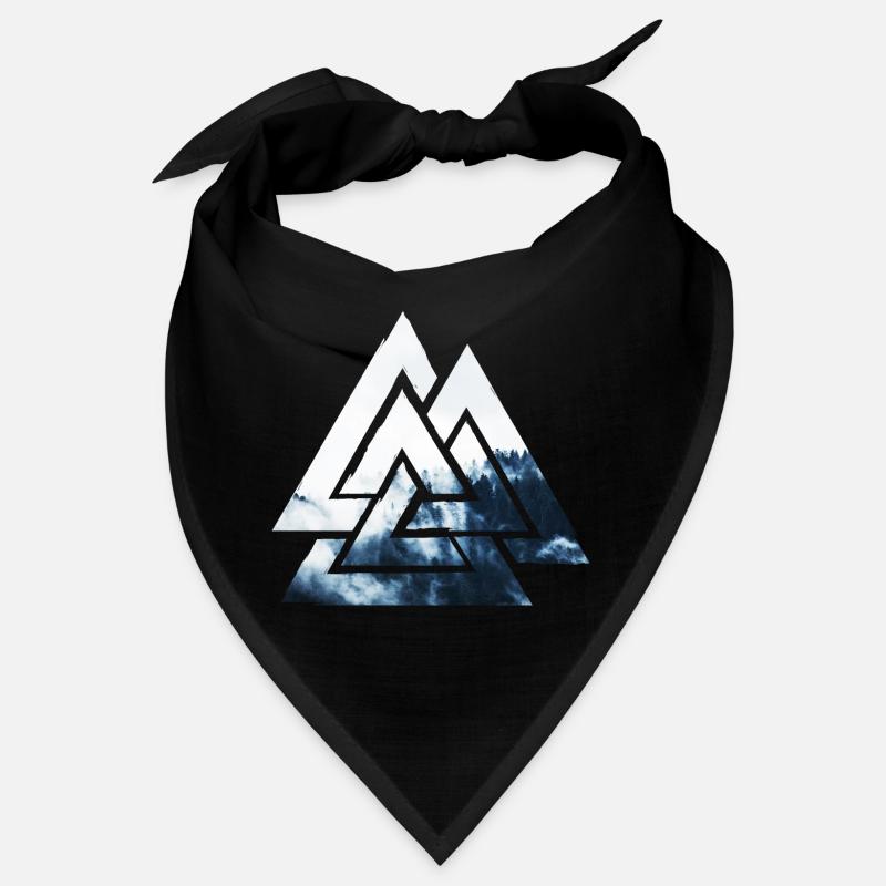 Valknut, symbole d’Odin - Avec la forêt de brouillard Bandana