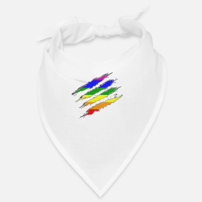 Claw Marks Drapeau arc-en-ciel Bandana