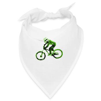 Mountainbike MTB bergab - Bandana - Weiß - Vorne