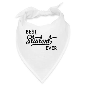 Student - Bandana - Weiß - Vorne