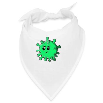 Corona Virus - Bandana - Weiß - Vorne