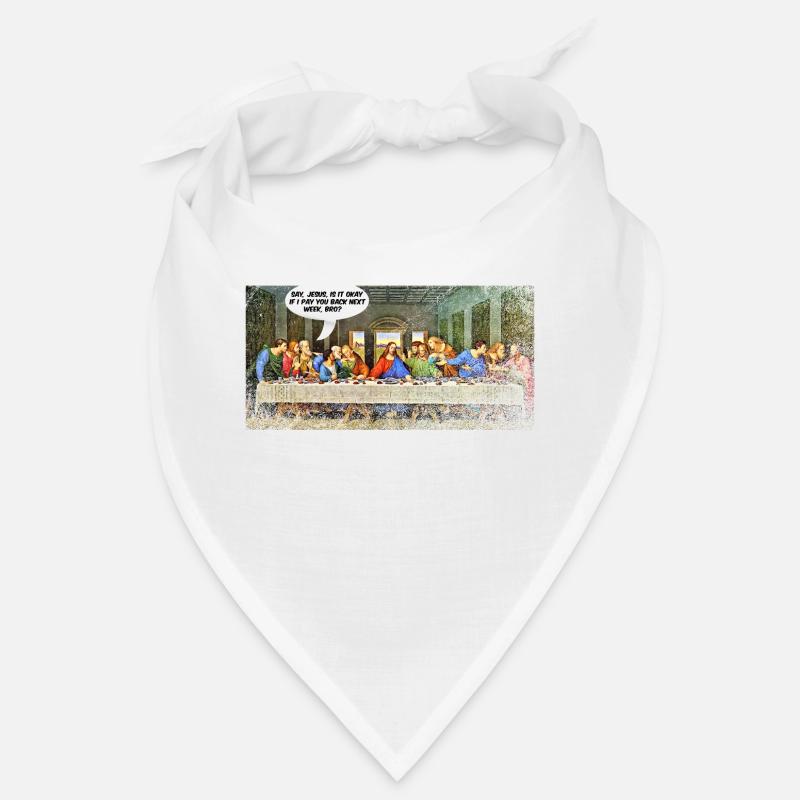 Jésus, le dernier souper - Bandana - blanc