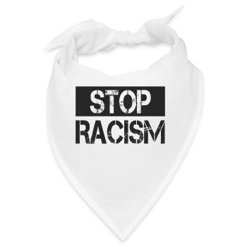 Stop Racism - Bandana - Weiß - Vorne