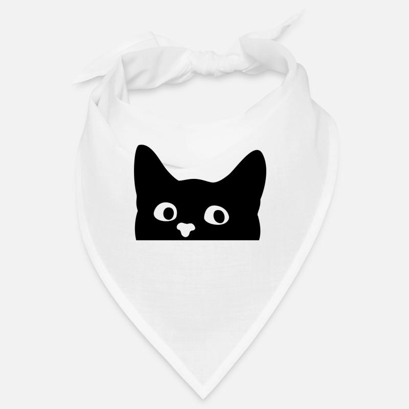 Katze - Bandana - Weiß