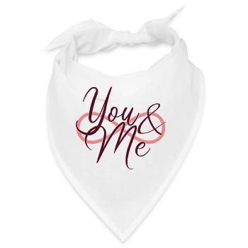 Du und ich Unendlichkeit Symbol - Bandana - Weiß - Vorne
