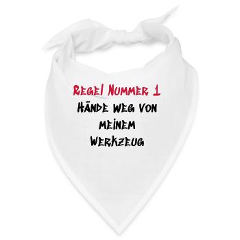 Regel 1 Werkzeug - Bandana - Weiß - Vorne