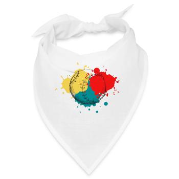 Baseball Baseballspieler Baseballteam Baseballer - Bandana - Weiß - Vorne