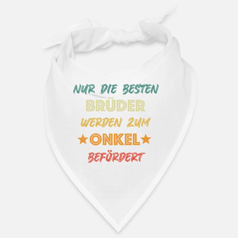 Onkel Bruder wird Onkel - Bandana - Weiß