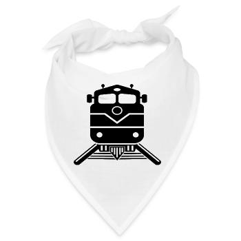 Zug Zugführer Design - Bandana - Weiß - Vorne