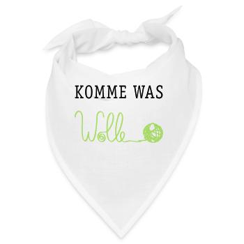 Komme was Wolle - Bandana - Weiß - Vorne