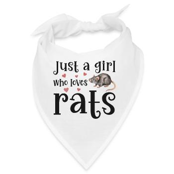Ratte Ratten - Bandana - Weiß - Vorne