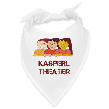 Kasperltheater lustig - Bandana - Weiß - Vorne