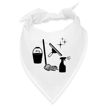 Reiniger Fensterreiniger Logo - Bandana - Weiß - Vorne