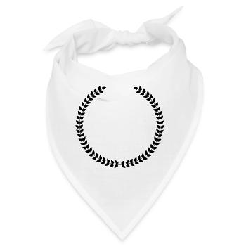 Lorbeerkranz - Bandana - Weiß - Vorne