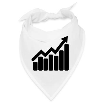 Chart-Aktien für das Büro - Bandana - Weiß - Vorne