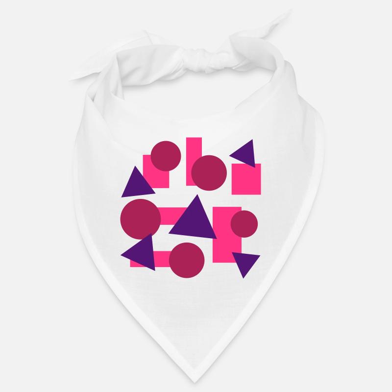 Geometric shapes (squares, circles, triangles) Bandana