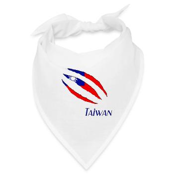 Taiwan - Bandana - Weiß - Vorne