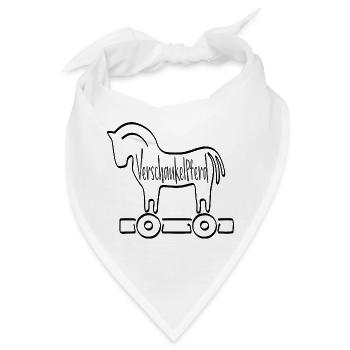 Wortklauberei - Trojanisches VerschaukelPferd 1 - Bandana - Weiß - Vorne