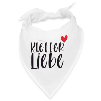 Klettern Kletterliebe Alpen Berge Geschenk - Bandana - Weiß - Vorne