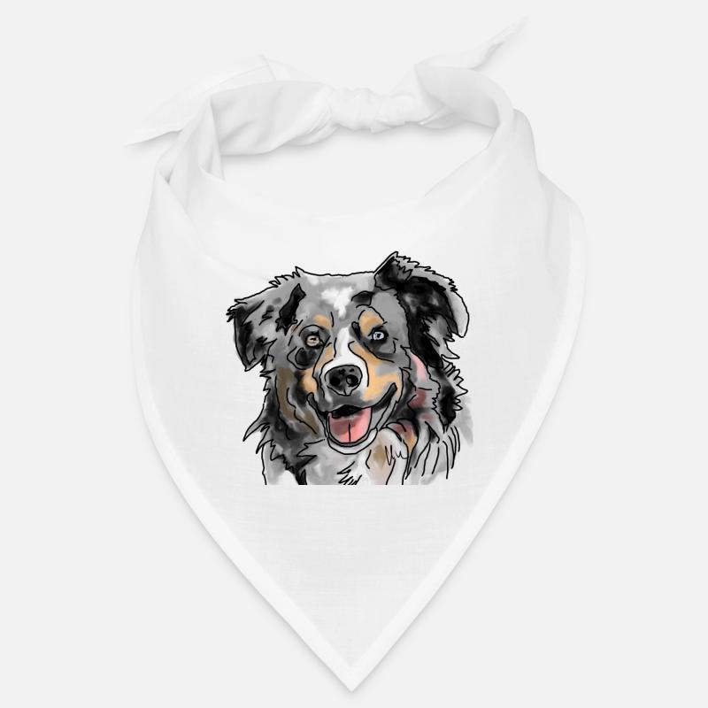 Australian Shepherd - Bandana - Weiß
