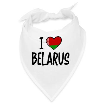 i love belarus - Bandana - Weiß - Vorne